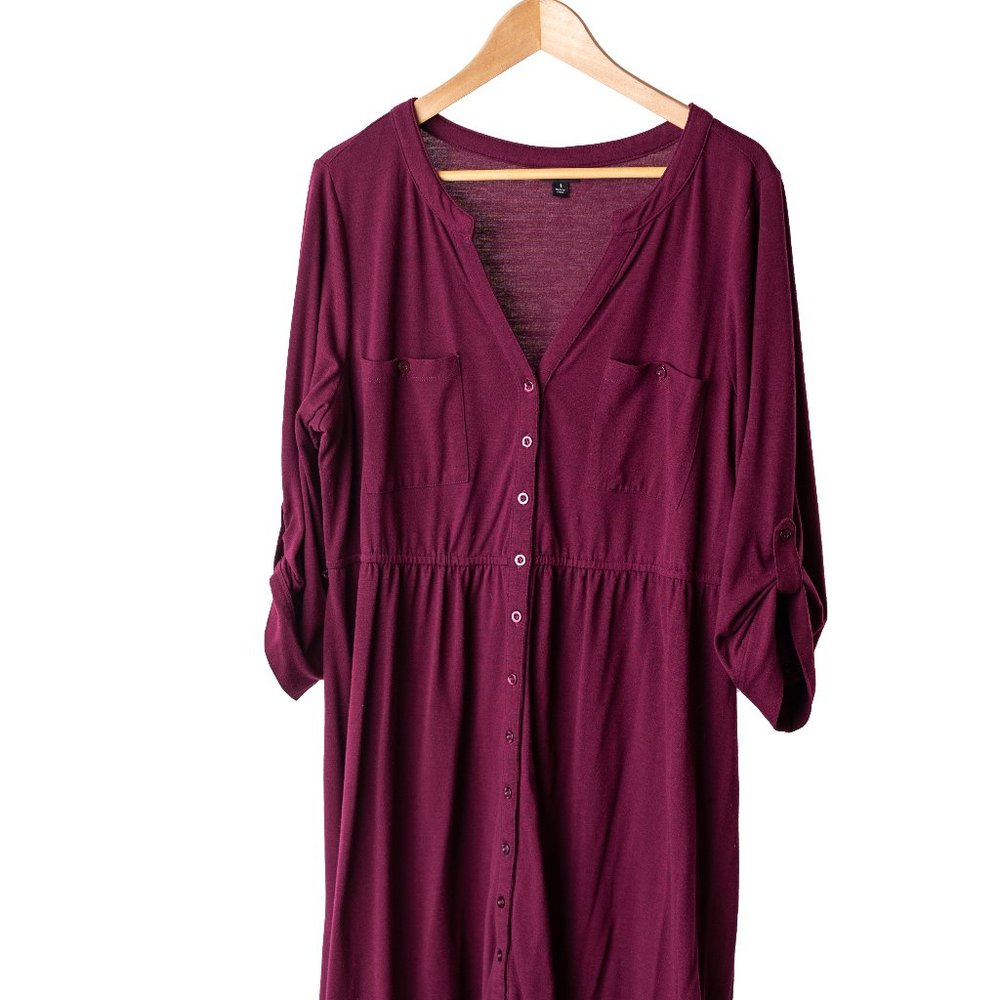 Maroon Torrid Knee Length Dress - Size 1